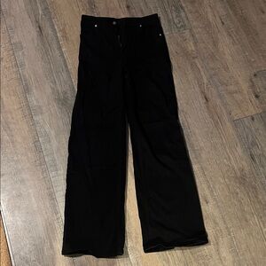 H&M Black Flare Wide Leg Jeans